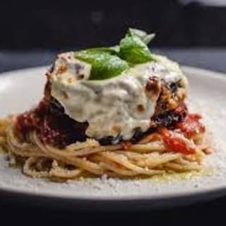 Eggplant with Spaghetti
