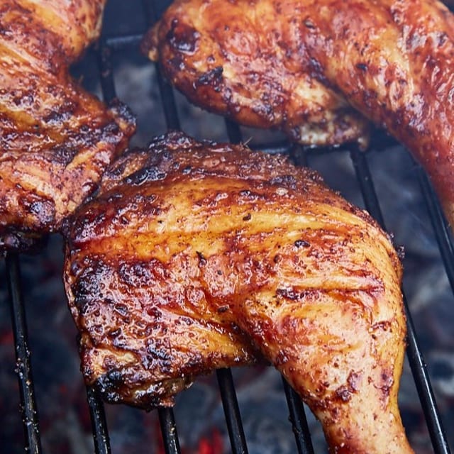 BBQ Chicken Leg Quarters.