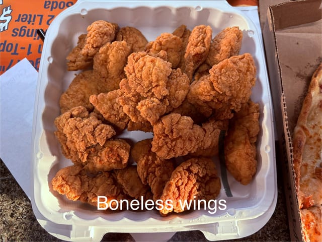 Boneless Wings.
