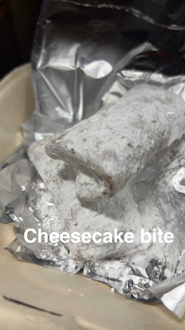 Raspberry Cheesecake Bites.